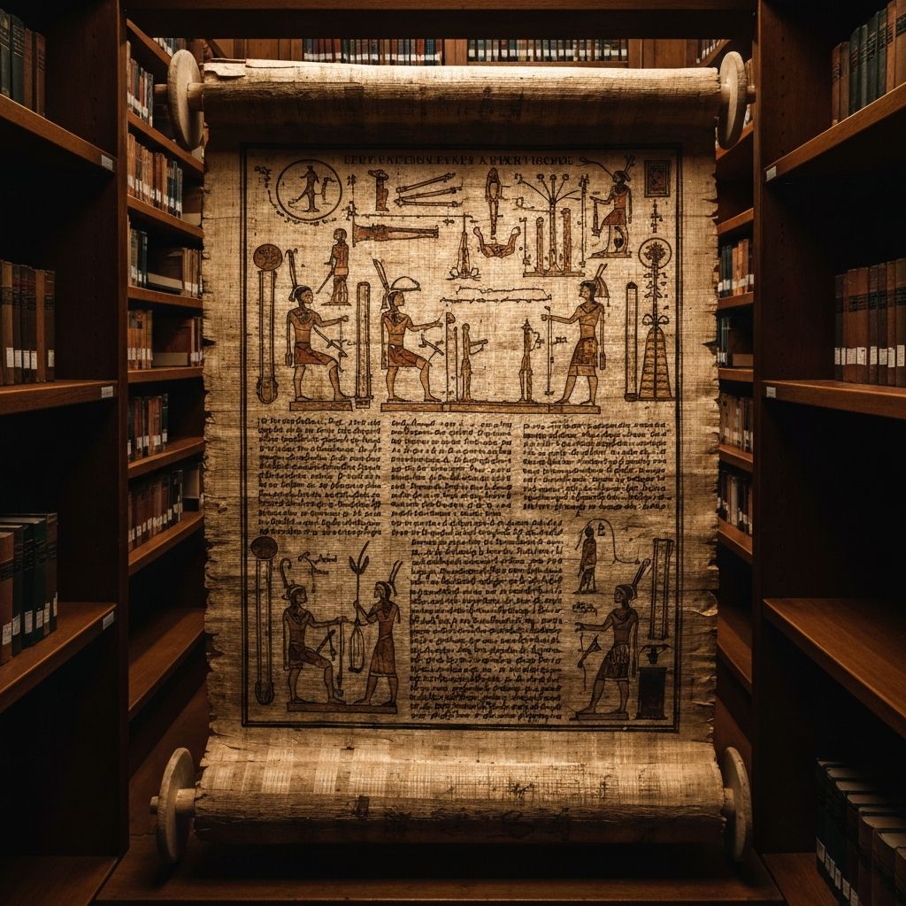 Ancien manuscrit et archives historiques représentant l'évolution des pratiques de bien-être visuel